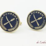 Custom made cufflinks we made for the hospitality industry, personalized cufflinks with logo