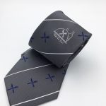 Bespoke neckties for companies or organizations, woven neckties in a personalized tie design