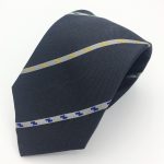 Custom designed striped neckties with logo, neckties personalized in your custom necktie design