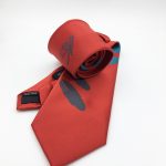 Custom made neckties with logo we made for a beach club, custom ties for hospitality industry