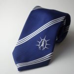 Custom club neckties with logo, tailor made ties woven in your personalized necktie design