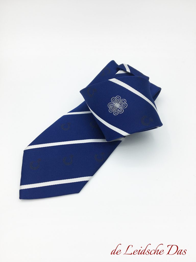 Necktie custom made for sports club, personalized neckties in your custom design