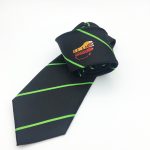 These bespoke neckties with logo we made to order for a beer brewery, personalized necktie design
