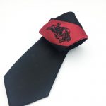 Made to order neckties with logo in a personalized necktie design, custom woven neckties