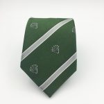 Custom woven silk ties with recurring logos, custom ties in your personalized design