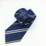 Logo club necktie custom made to order in a personalized design, custom neckties for clubs
