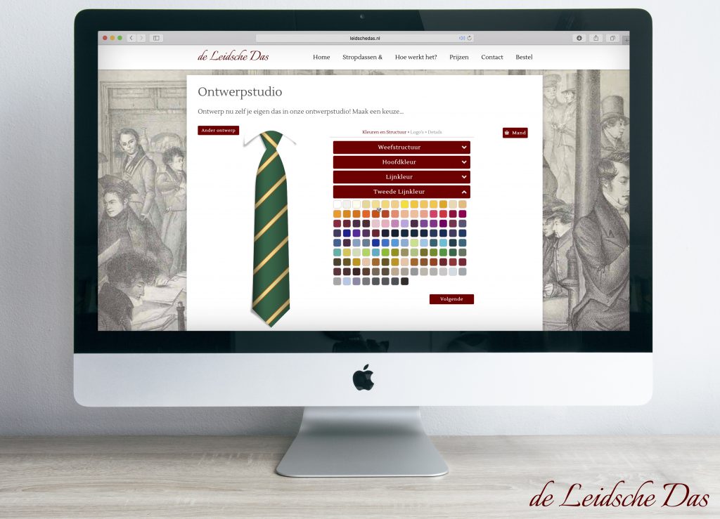 Online Necktie Design Studio, Create your personalized necktie designs in our online design studio