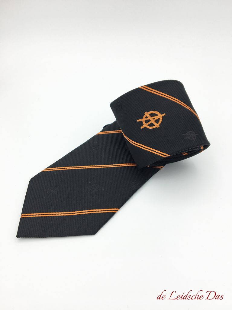 Woven Logo Tie for Clubs and Companies, custom made ties woven in your personalized tie design