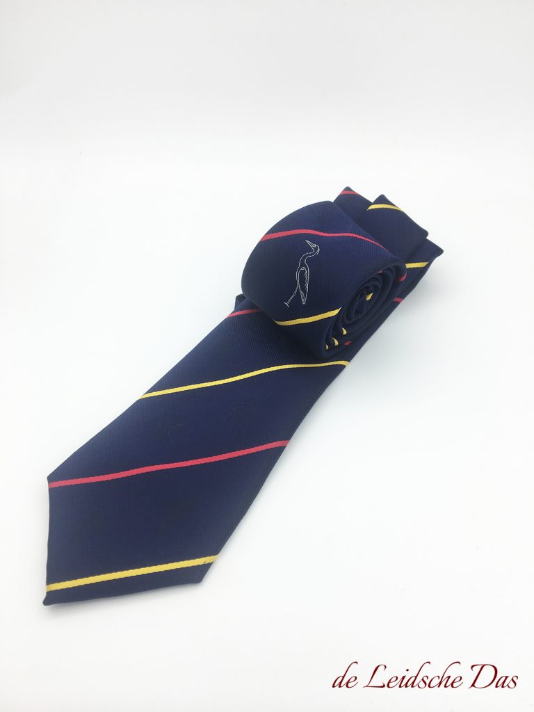 Logo ties custom made in your personalized necktie design by necktie brand the Leidsche Das
