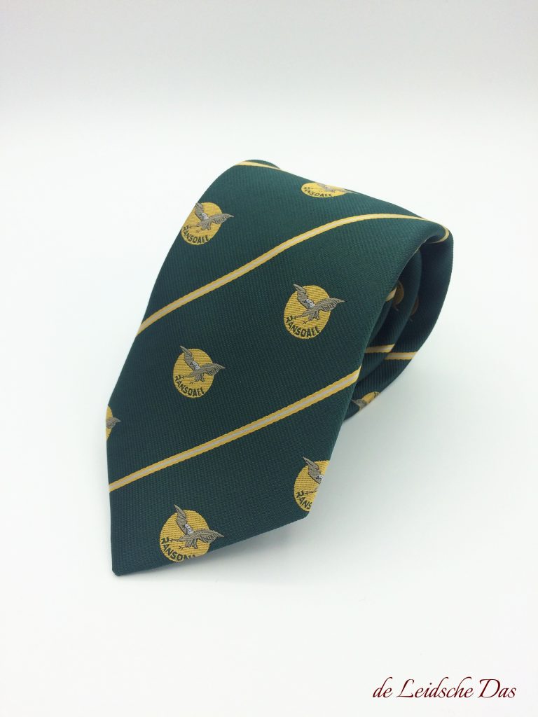 Your company logo on neckties - Custom woven ties in your personalized necktie design