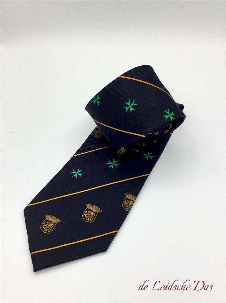 Silk ties custom woven in your personalized design, Silk family crest & company logo ties