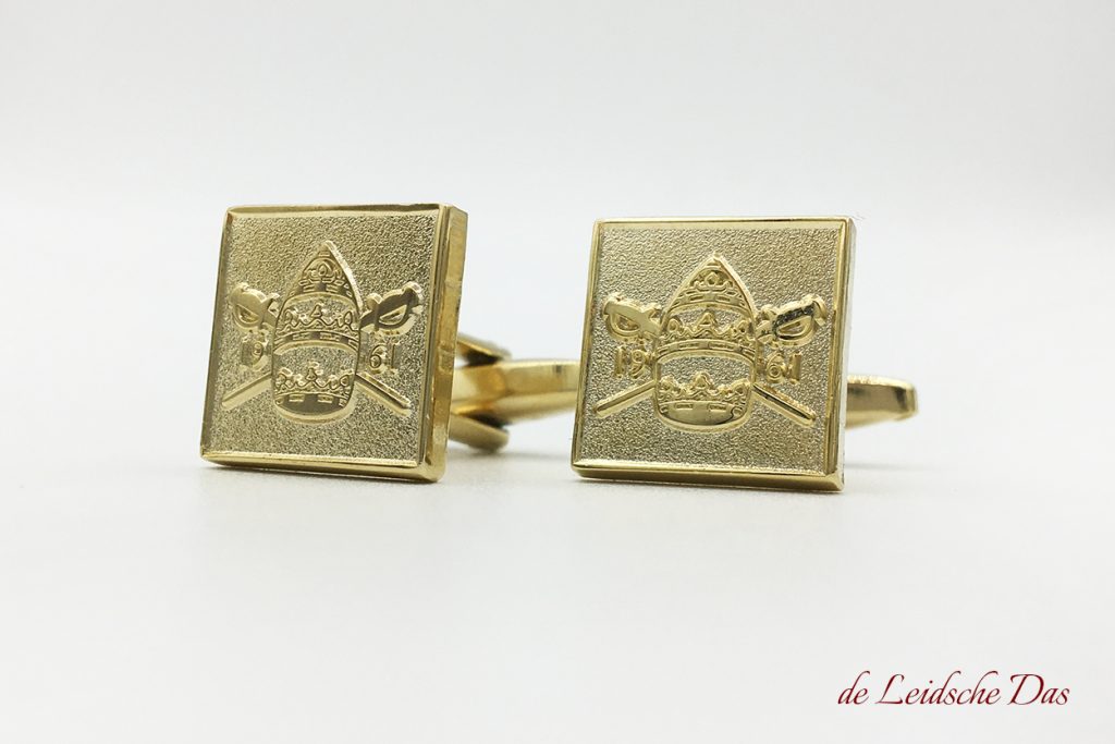 Emblem cufflinks made in your personalized design, Cufflinks with a crest, logo or coat of arms