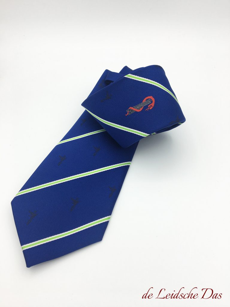 Crest ties custom woven in high-quality microfiber, custom ties with your crest, logo or coat of arms
