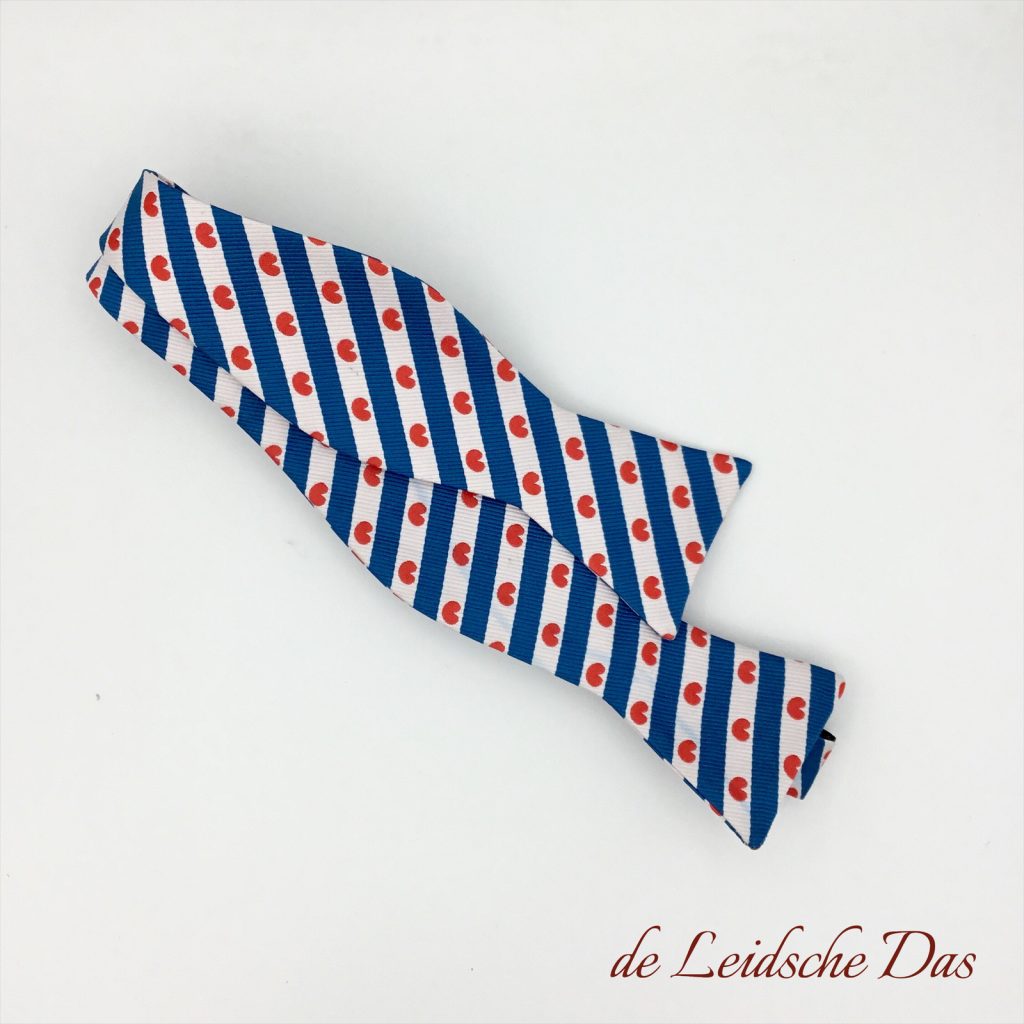 Personalized self-tie bow ties, custom silk bow ties custom woven in your personalized design