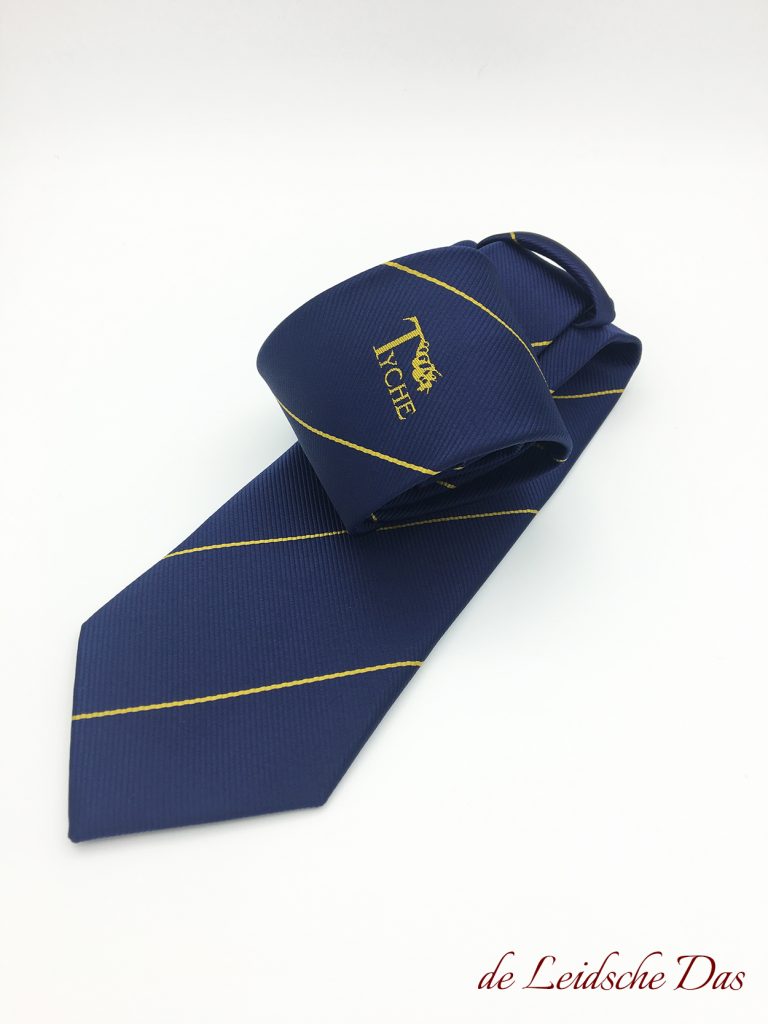 Personalised ties with brand logo, custom woven ties in your custom made tie design