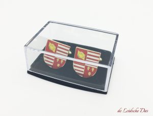 Our prices of cufflinks made in a personalized design are including storage box, custom logo cufflinks