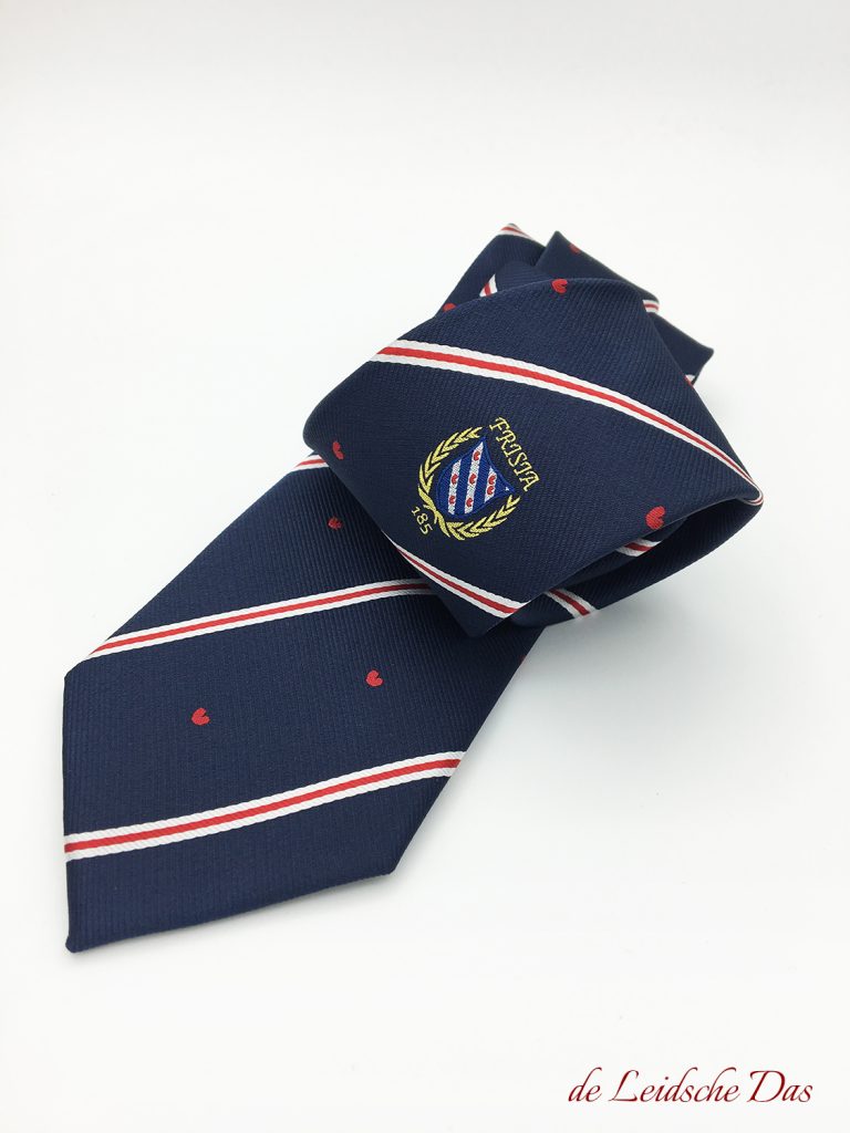Have bespoke neckties made in your own personalised design, repp stripe tie