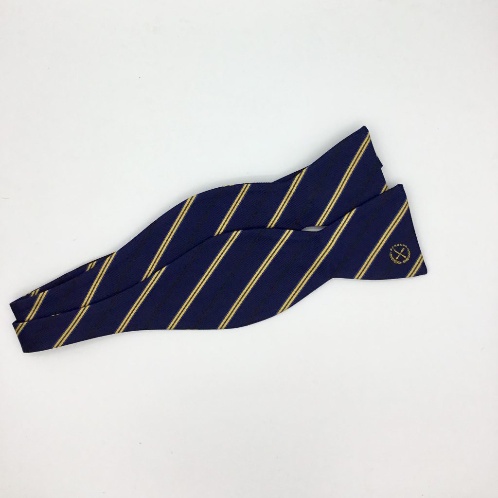 Custom self tie bow ties -Self-tied bow ties woven in a personalized design