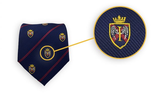 Bespoke emblazed ties with your logo, custom weaved ties made to order in the required color(s) and pattern