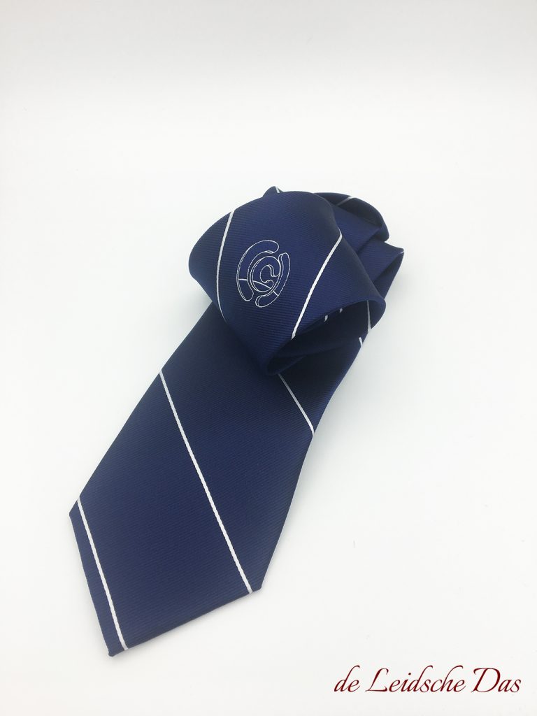 Your necktie made in a personal necktie design by the Leidsche Das, necktie fabric custom weaved