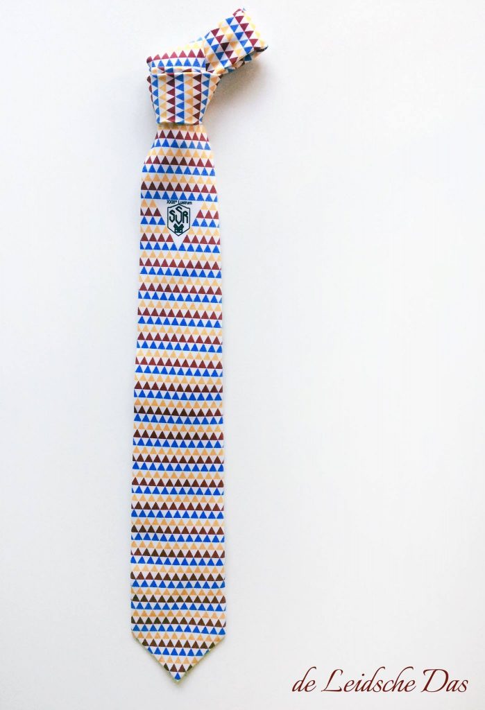 Personalized logo tie pattern, tie fabric weaved in a custom made tie design